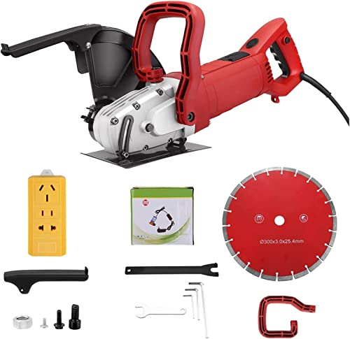 SPUZZO Wall Chaser Schneidemaschine EU US Elektrische Wall Chaser Nutschneidemaschine 5800 W 4300 U/min 110 mm Zementsteinschneidemaschine Werkzeugsätze
