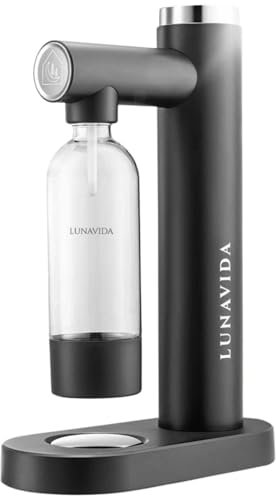 LunaVida Machine à Soda, Appareil à Eau Pétillante, Couleur Noir