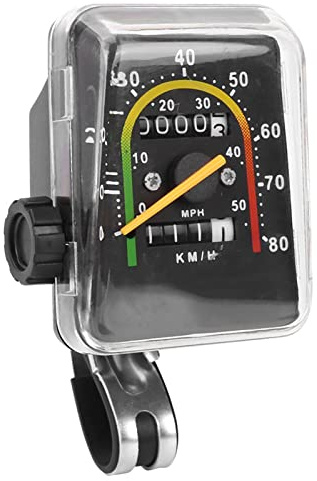 ANGGREK Bike Speedometer for Bicycle Mechanical Mph and Compass Wired Distance Tracker Narioote Odometer Stationary Myometer Mileometer Silver Bikes Mountain in Miles an Hour