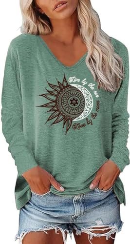 Teesho t-shirt damer toppar eleganta kortärmade crop toppar casual lång tröja keps ärm tunika sommar tanktoppar sporttopp, Y1-grå grön, XXL