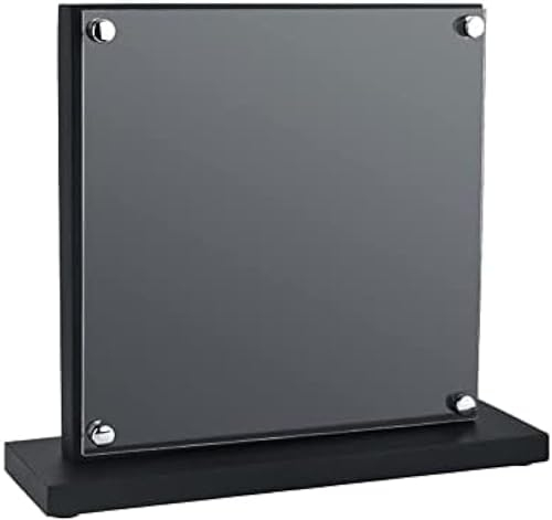 Bloc à Couteaux magnétique, Porte-Couteau Noir en Bois Naturel, Support à Couteaux magnétique Double Face avec Bouclier de Protection en Acrylique Transparent, Grande capacité et Plus sûr