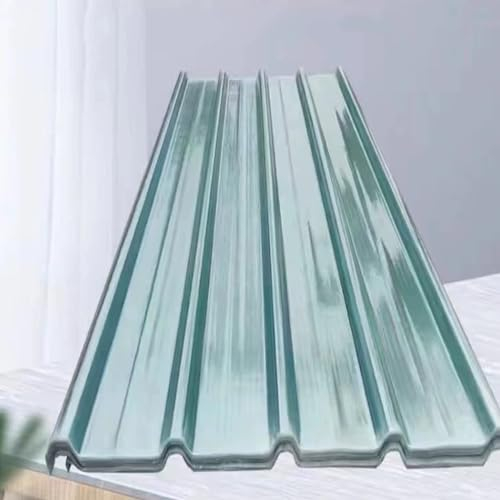 Dachplatten für Außenbereich,Bitumenwellplatten,Transparente Tageslichtplatten,FRP-Dachmaterial,1mm Dicke Regensichere Dachbleche,für Carport-Gewächshaus-Wintergarten (0.9x2.2m/35x87in,18 Pcs)