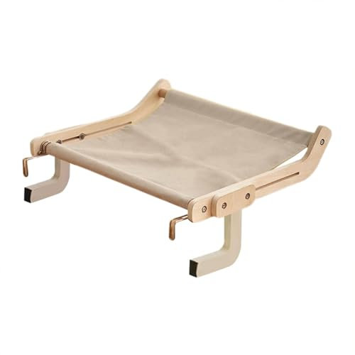 Cat Bed Perch - Cat Perch For Side Of Bed | Cat Hammock For Window | Cat Windowsill Bed | Easy To Adjust & Assemble Cat Bed Perch Seat For Windowsill, Bedside, Drawer And Cabinet