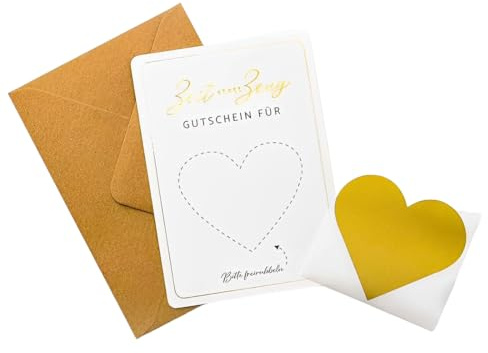 BIRLOZA Zeit statt Zeug Gutschein zum selber ausfüllen Karte mit Rubbelaufkleber zum beschriften Rubbelkarte als Geburtstagskarte oder Gutscheinkarte zum Muttertag Gutschein für gemeinsame Zeit