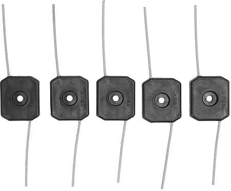 Zerodis Tête de 5 Pièces, Bordure Universelle en Aluminium, Chaîne de -Herbe de 5,9 Pouces pour Tête de -Herbe électrique, Idéale pour Les Jardins et Les Pelouses