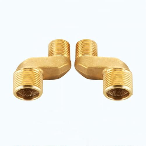 BiaoTeng Reductor Laton 3/4 a 1/2 Excentricas Grifo Ducha, 2 Piezas Adaptador de Ducha para Grifo 54 mm
