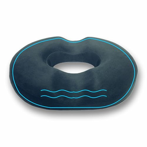 Home Vista Donut Cushion - Memory Foam Orthopedic Seat Cushions For Office Chair, Pain & Pressure Relief Coccyx Cushion for Tailbone Back Pain, Sciatica, Wheelchair