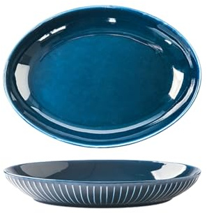 Home creative ceramic rice bowl simple personality hotel tableware -12 inch fish plate-white