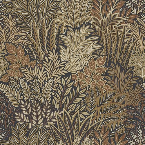 Arthouse Illustrated Foliage Rust Paste The Wall Washable Wallpaper - 10M X 0.5M - Stylish Colour Palette Decorative Pattern Premium Wall Paper for Modern Interior Glue Adheisive/Paste The Panel