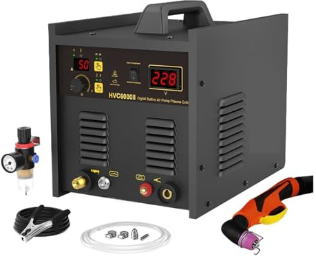 Compresseur D'air Intégré For La Découpe Plasma 40A Fer Acier Inoxydable IGBT Onduleur Machine De Avec Pompe À Air Facile à DéCouper