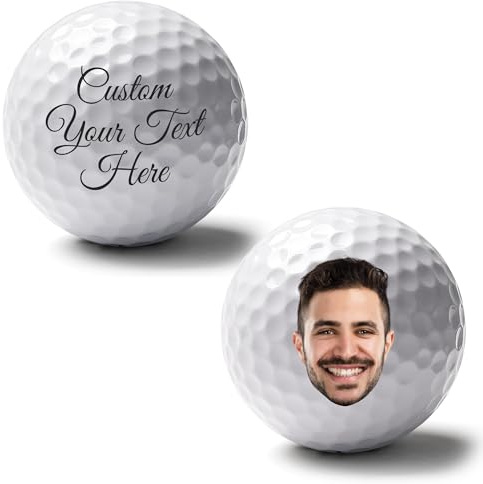 GMDLSK Personalisierte Golfbälle mit Foto, Text oder Logo – Individuelles Geschenk für Golfer & besondere Anlässe