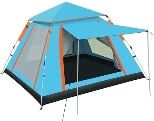 tält 3-4 personers automatiskt campingtält Anti-UV Andas Vandring Fisketält Solskydd