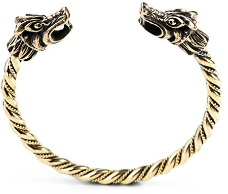 Windalf Männer Vikings Armreif Paragon Ø 6.4 cm Wikinger Armreif Bohemia Armschmuck Bronze