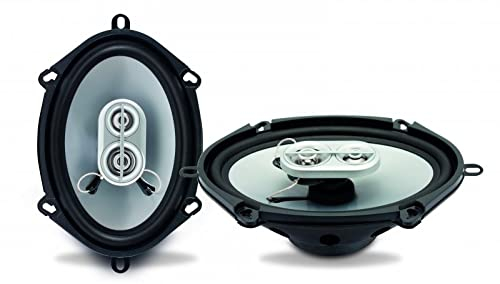 Caliber Haut parleur de voiture - 2x Enceinte voiture - FM - SD - USB - AUX - Puissance Maximale 120W - 50W RMS - Noir - Ovale 5X7