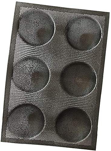 1 x Silikon-Backform für Brötchen, Brot, Brot, Brot, Hamburger, Brötchen, Törtchen und mehr.