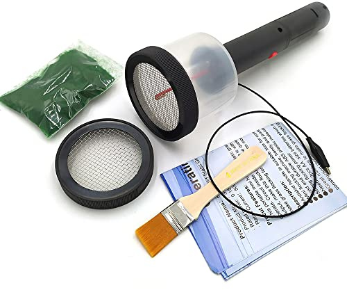 Geevorks Kit de flocage statique d'herbe 2 à 12 mm, applicateur de flocage statique double pour flocage dans une petite zone/table de sable