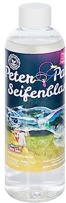 Peter Pat Wunderseifenblasenkonzentrat 0,25L Riesenseifenblasen Konzentrat Seifenblasen Konzentrat mit Wow-Effekt - Ergibt 2,75L Seifenblasen Flüssigkeit für Kinder & Erwachsene auf Geburtstag