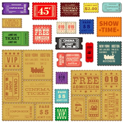 GLOBLELAND Ticket Cutting Dies Rectangle Postage Stamp Frame Cut Dies Photo Frame Die Cuts for DIY Scrapbooking Photo Album Decorative Embossing Paper Card