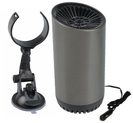 Autoheizung,12V 150W Auto Heizung Ventilator Tragbare Auto Heizung Entfroster 2 In 1 Tassenform Windschutzscheiben Demister Auto Heizung Defroster, 360 Grad Drehung Für einfache Schneeentfernung