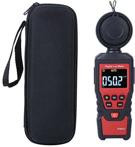Light Meter ST6813 Portable Digital LCD Light Illuminance Meter Compact and Portable Plant Light Meter Photometer Illuminometer Instrument 1-100000
