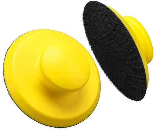 2PCS 6 Inch Sanding Block Hook and Loop Hand Sander Blocks for Wood | Quick Disc Changes, Ergonomic Grip, Ideal for Furniture Metal and Crafts