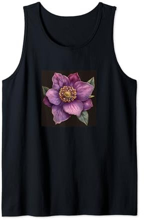 Motif floral hellébore Débardeur