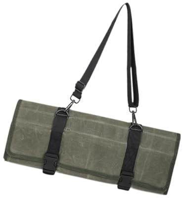 Borsa portacoltelli pieghevole Borsa da cuoco Borsa da cuoco arrotolabile resistente all'usura Borsa da cuoco multifunzione for bar, ristoranti, feste, barbecue