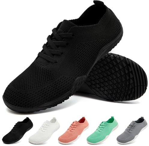 Barefoot Shoes Womens Slip On Trainers Yoga Gym Shoes Ladies Black Size 5