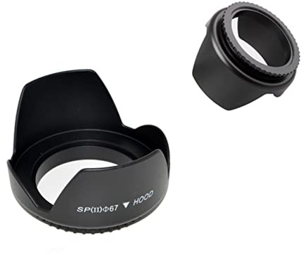 Uonlytech Copriobiettivo Per Dslr Protezione Contro Riflessi e Urti Design Vite Facile Da Installare Compatibile Con Obiettivi Olympus