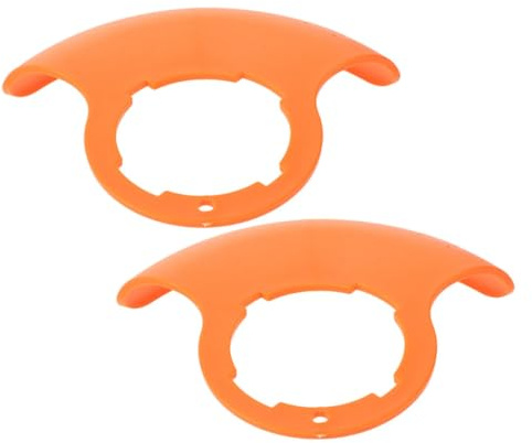 Mipcase Paraschizzi per Rasaerba Senza Filo 2 Pezzi, Accessori in ABS Arancione, Leggeri e Resistenti, per Manutenzione Prato e Cura del Giardino 12v 24v