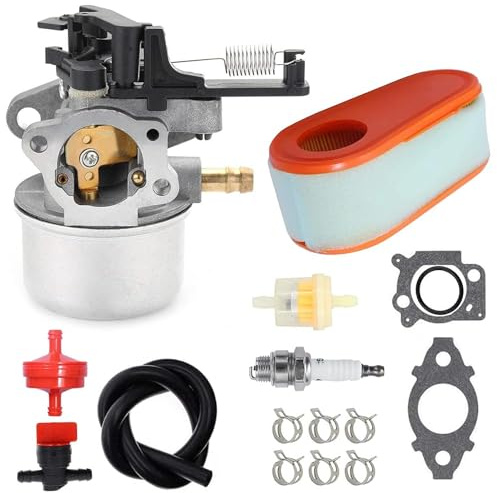 ANBOO 591137 590948 Carburateur pour Briggs Stratton 111P02 114P02 11P902 121Q02 121Q07 121S02 121S07 121S75 124Q02 Nettoyeur Haute Pression 775EX TB366 0 Tondeuse à gazon Carburateur de tracteur avec