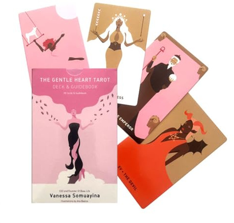 zwxqe Juego de adivinación de 78 Cartas, mazo de adivinación misteriosa, Cartas de oráculo del Tarot, versión Completa en inglés, Herramienta portátil de visión Espiritual, Ideal para meditación