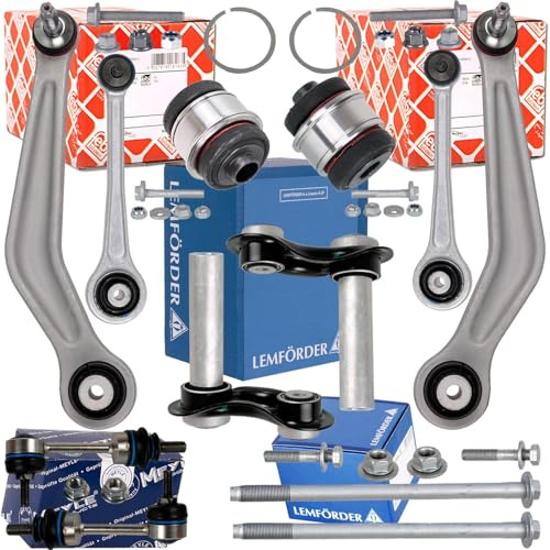 Febi+Meyle+Lemförder Querlenker Satz 12tlg. hinten | hinten passend für 5er E60 6 E63 Kompatibel mit 5 (E60),5 Touring (E61),6 (E63),6 Cabriolet (E64)