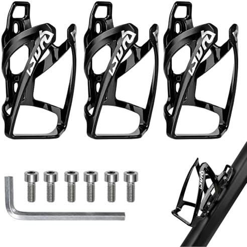 Fahrrad Flaschenhalter, Flaschenhalter Fahrrad, 3er Set Getränkehalter Fahrrad mit Montagewerkzeug, Flaschenhalter Rennrad und Mountainbike für Sport und Alltag, Robuste Konstruktion