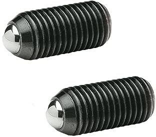 Ganter Norm elementi GN 615.3 M16 di K – federnde Stampa pezzi con esagono incassato, Nero, 2 pezzi