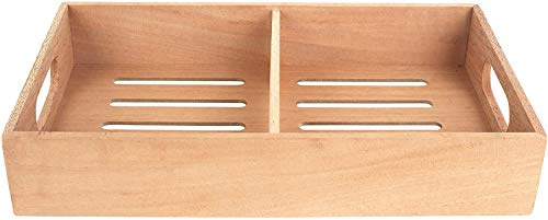 Mantello Cigars Spanish Cedar Cigar Tray - Adjustable Divider, Fits Large Humidors, for Humidor or Walk-in Closet 12.5 x 7.5x 2.25
