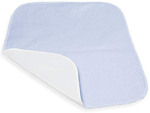 ComfortCare Eco Blue, Washable Incontinence Pad, 100% Waterproof Bed Protector Sheet, 60 x 60 cm