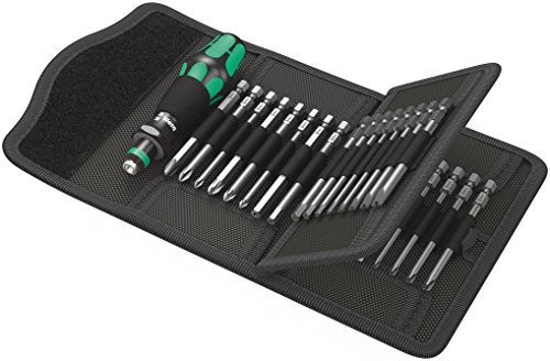 Wera Auswechselbarer Standard-Schraubendrehersatz, 33-teilig Sechskant, Schlitz, PHILLIPS, POZIDRIV, Spanner, TORX,
