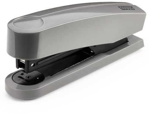 NOVUS B2 Color ID 2.0 Stapler (25 Sheets Stapling Capacity, Top Loading Mechanism, Metal Device with Plastic Sheath, Includes 200 Staples) Smart Grey