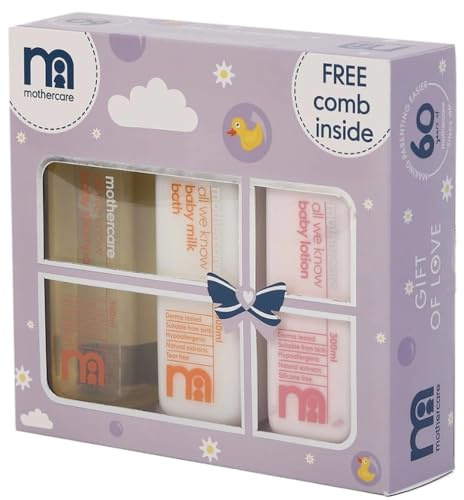 Mothercare Baby välkommen presentpaket (lotion, schampo, badmjölk och hårkam) av Fratelli, flerfärgad
