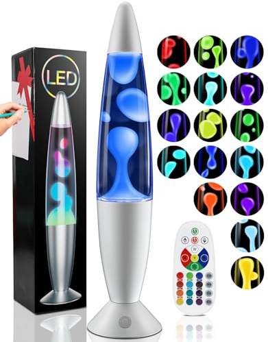 Besight Liquid Motion Lamp with Remote, 17 Color Changing Night Light, 13.5 Inch RGB LED Table Lamp for Kids & Adults, Home Decor, Christmas, Party