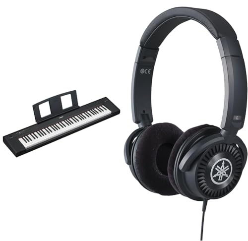Yamaha NP-35 Piaggero Digital Keyboard with 76 Graded Soft-Touch Sensitive Keys bundled with HPH-150 Headphones