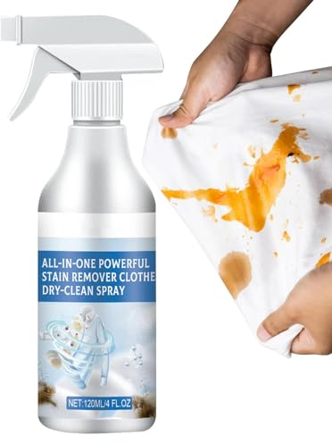 All-in- -e Powerful Stain Remover Clothes Dry-Clean Spray, 120 Ml Fleckenentferner Für Kleidung, Fleckenentferner-Reinigungsspray, No-Wash-Fleckenentferner Wäschespray-Fleckenentferner