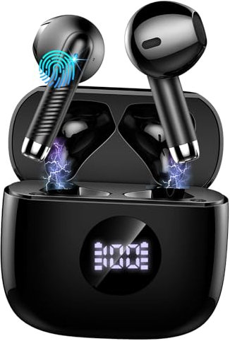 Cuffie Bluetooth Auricolari Bluetooth 5.4, Cuffie Wireless con 4 ENC Cancellazione Rumore Mic, Cuffie in Ear 40 Ore di Riproduzione, Cuffie Senza Filo HiFi Stereo IP7 Impermeabili per iOS & Android