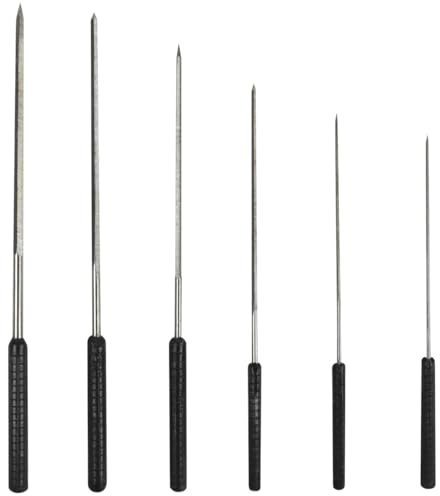 Bullongè Set di 6 alesatori per orologiai, 1,2 – 3,0 mm, acciaio