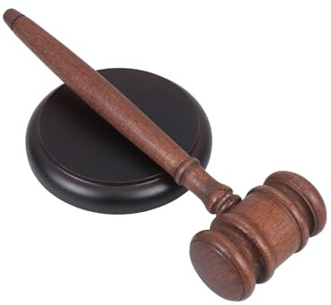 STOBOK Martillo De Madera Para Subasta y Juicio Con Agarre Cómodo Para Tribunales y Subastas