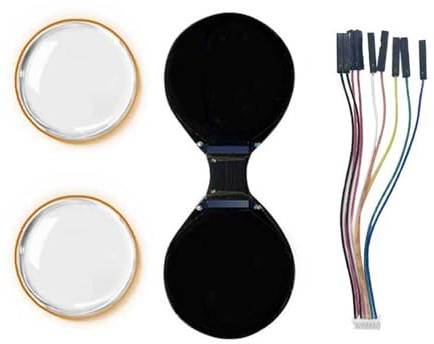 Pjeghbvop Miniatur 0 71 runde LCD Display Doppelaugenbildschirm Für Wearables Und Elektronik Easy Integration