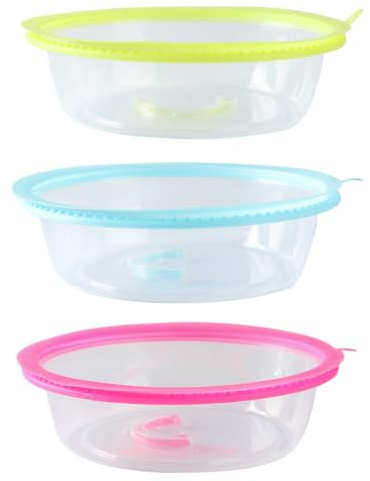 MAGICLULU 3pcs Microwave Cover Sealing Effect Reusable Food Covers for Freshness Warmth