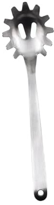 VICASKY Cucchiaio per Spaghetti in Acciaio Inossidabile con Denti Mestolo per Scolare Pasta e Noodle Facile da e Resistente Utensile per Cucina