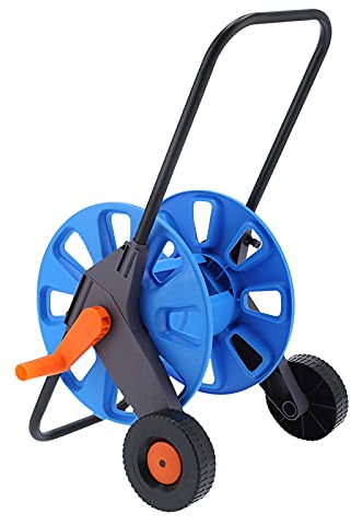 RLCJBMSUG Carrello avvolgitubo, Carrello avvolgitubo Portatile da Giardino, Organizer per Tubo dell'Acqua G1/2 da 50 m, 70x40x40 cm